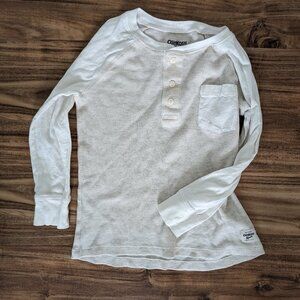 Boys' OshKosh B'gosh Lightweight Long-Sleeve Waffle Knit Henley Shirt - Size 7